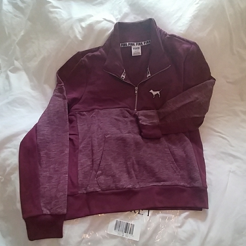 Brand new! Pink! Campus pull over sz large